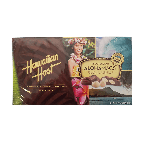 [Pack of 6] Hawaiian Host Alohamacs Milk Chocolate The Original ...