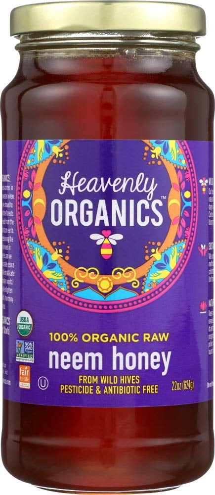 Pack of 6, Heavenly Organics Neem Honey, 22 oz