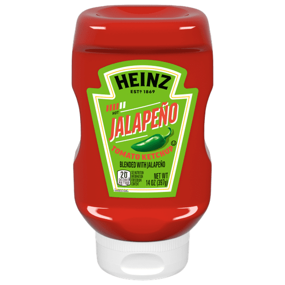 Pack of 6, Heinz Ketchup Blended with Jalapeno, 14 oz