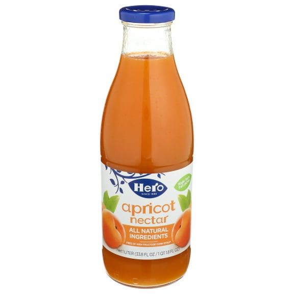 Pack of 6 Hero Nectar Apricot 33.8 fl oz