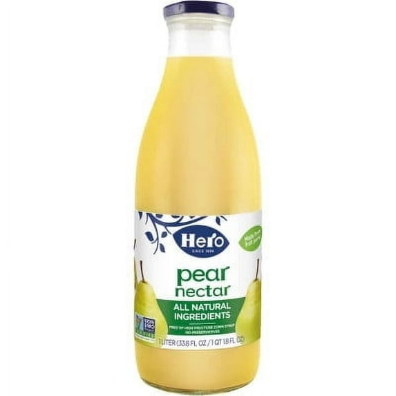 (Pack of 6) Hero Pear Nectar, 33.8 fl oz