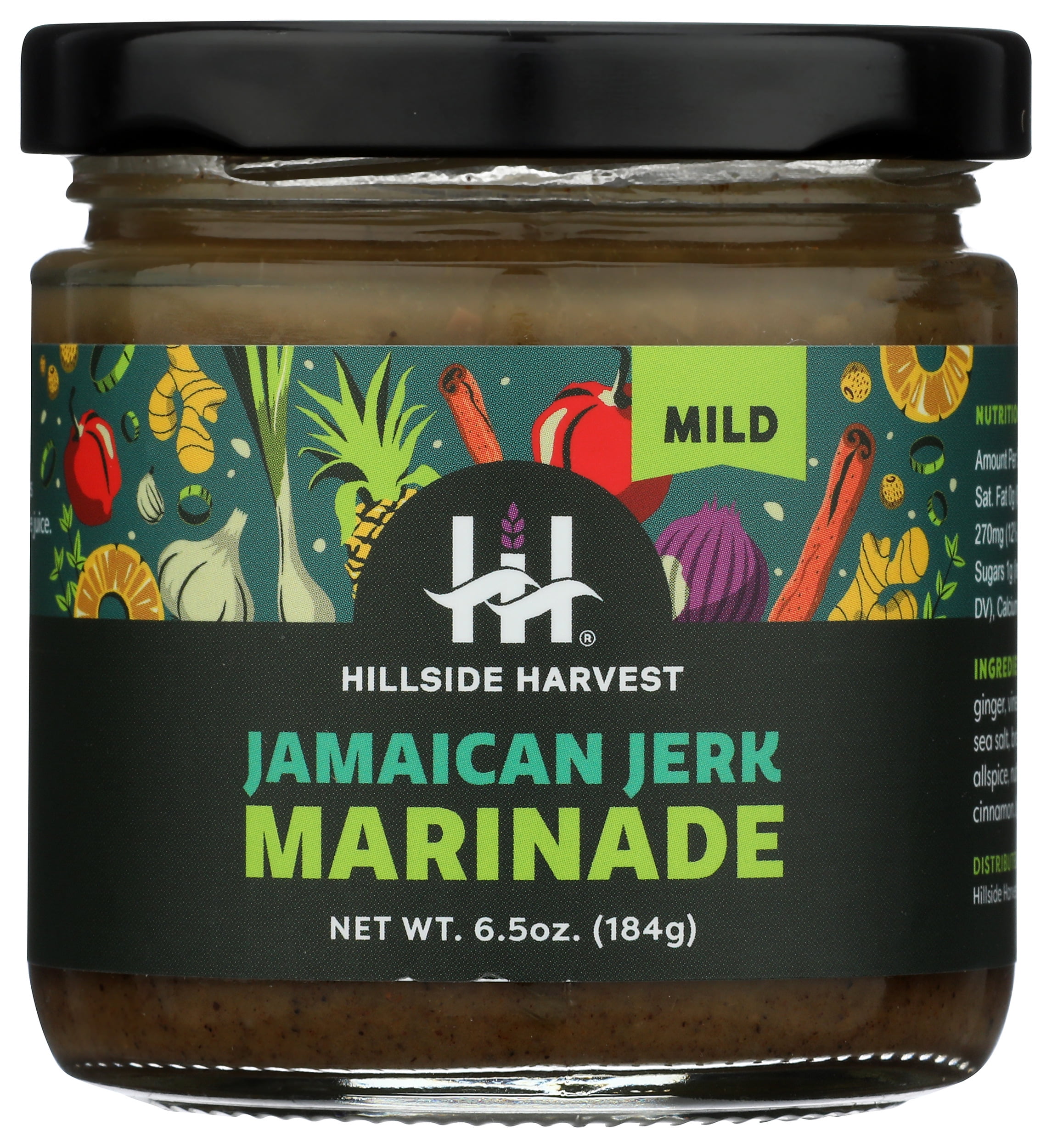 (Pack of 6), Hillside Harvest Mild Jamaican Jerk Marinade, 6.5 oz