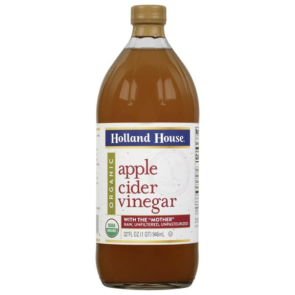 (Pack of 6), Holland House Organic Apple Cider Vinegar, 32 oz