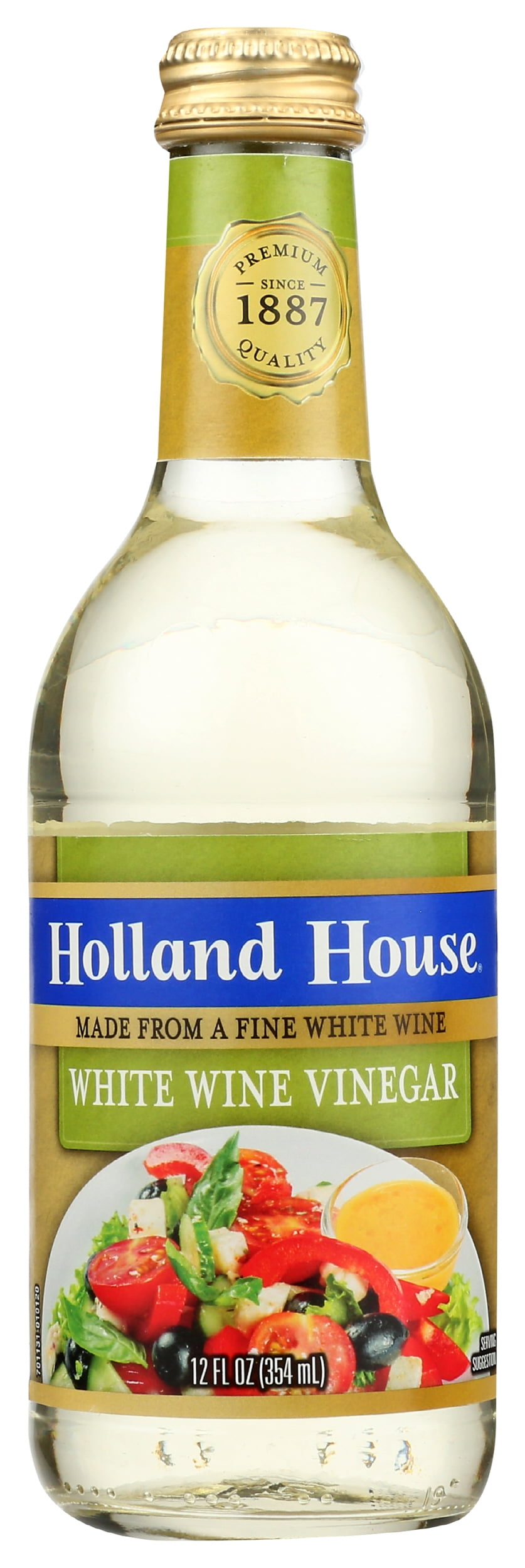 Pack of 6, Holland House White Wine Vinegar, 12 oz