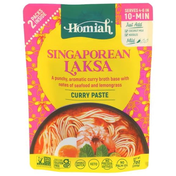 (Pack of 6) Homiah Curry Laksa Singa Spice Kit 7 Oz