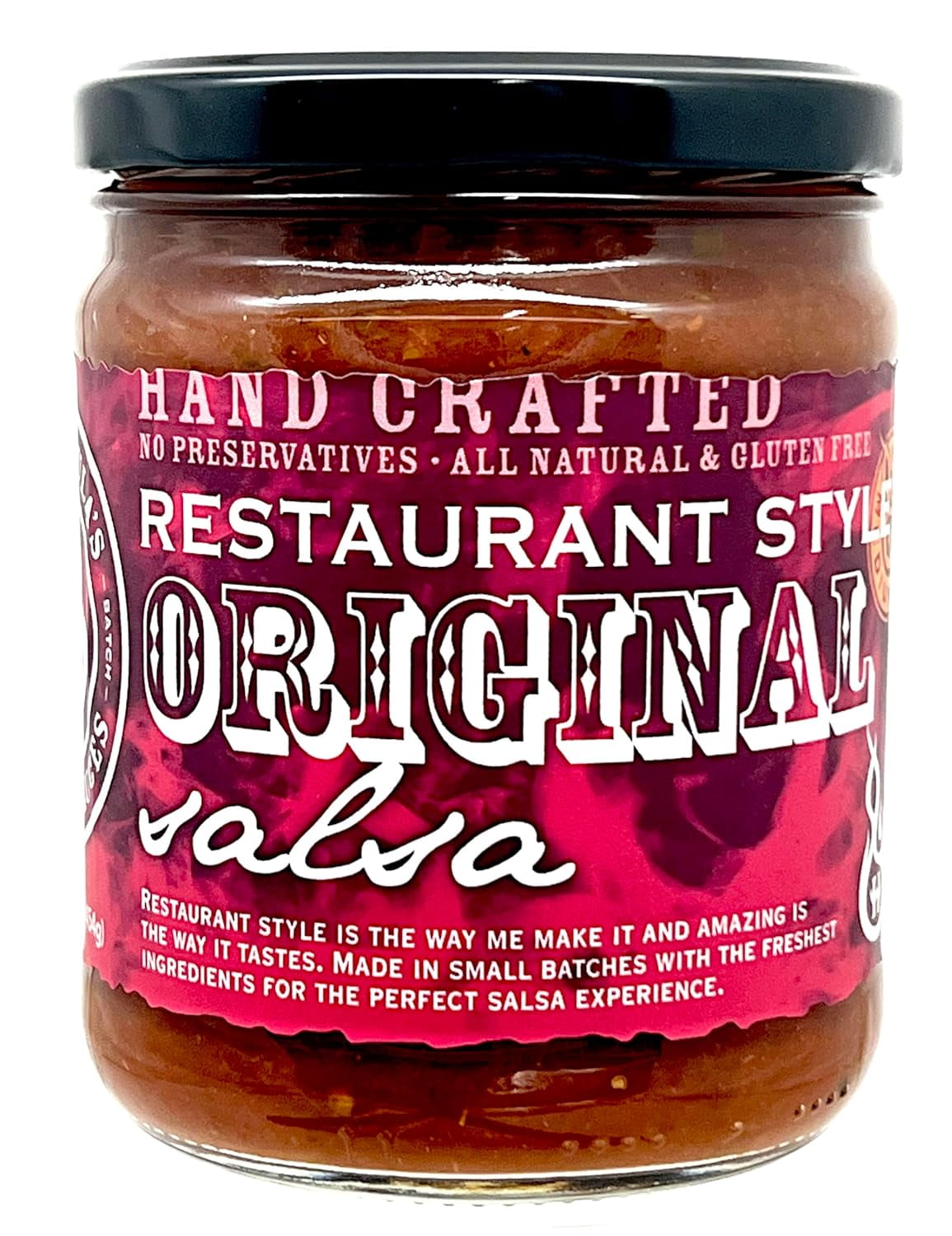 Pack of 6, Hot Wachulas Restaurant Style Original Salsa, 16 oz