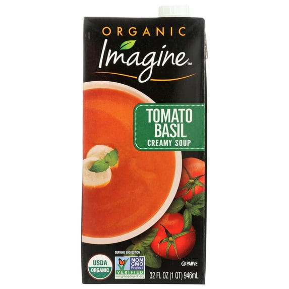 (Pack of 6) Imagine Foods Soup Creamy Tomato Basil Organic 32 fl oz.