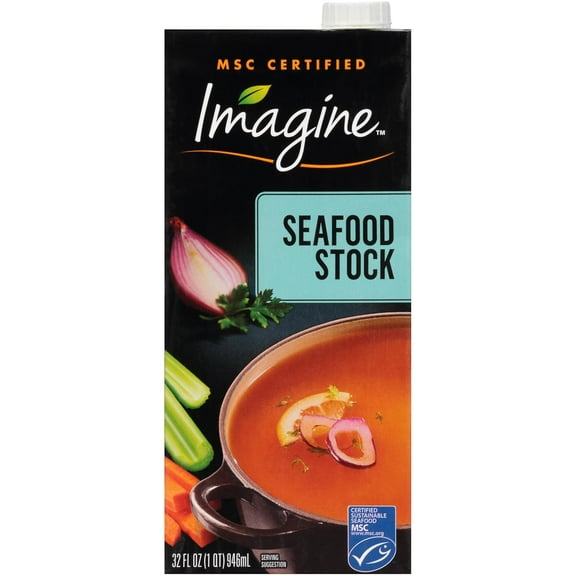 Pack of 6, Imagine Seafood Stock, 32 fl oz