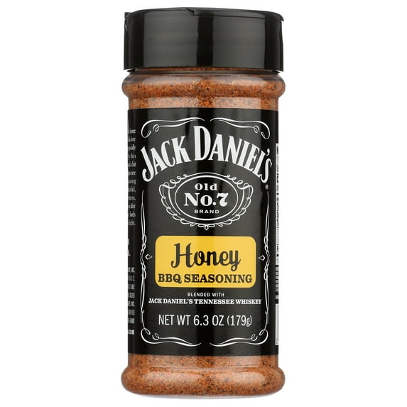 Pack of 6, Jack Daniels Honey BBQ Seasoning, 6.3 oz