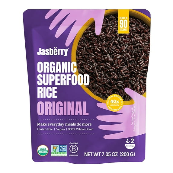 (Pack of 6), Jasberry Organic Superfood Rice, 7.05 oz
