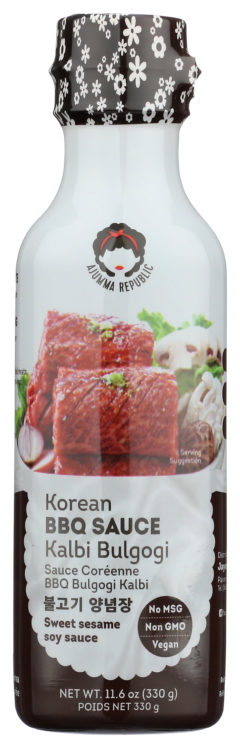 Pack of 6, Jayone Korean BBQ Sauce - Kalbi Bulgogi, 11.6 oz