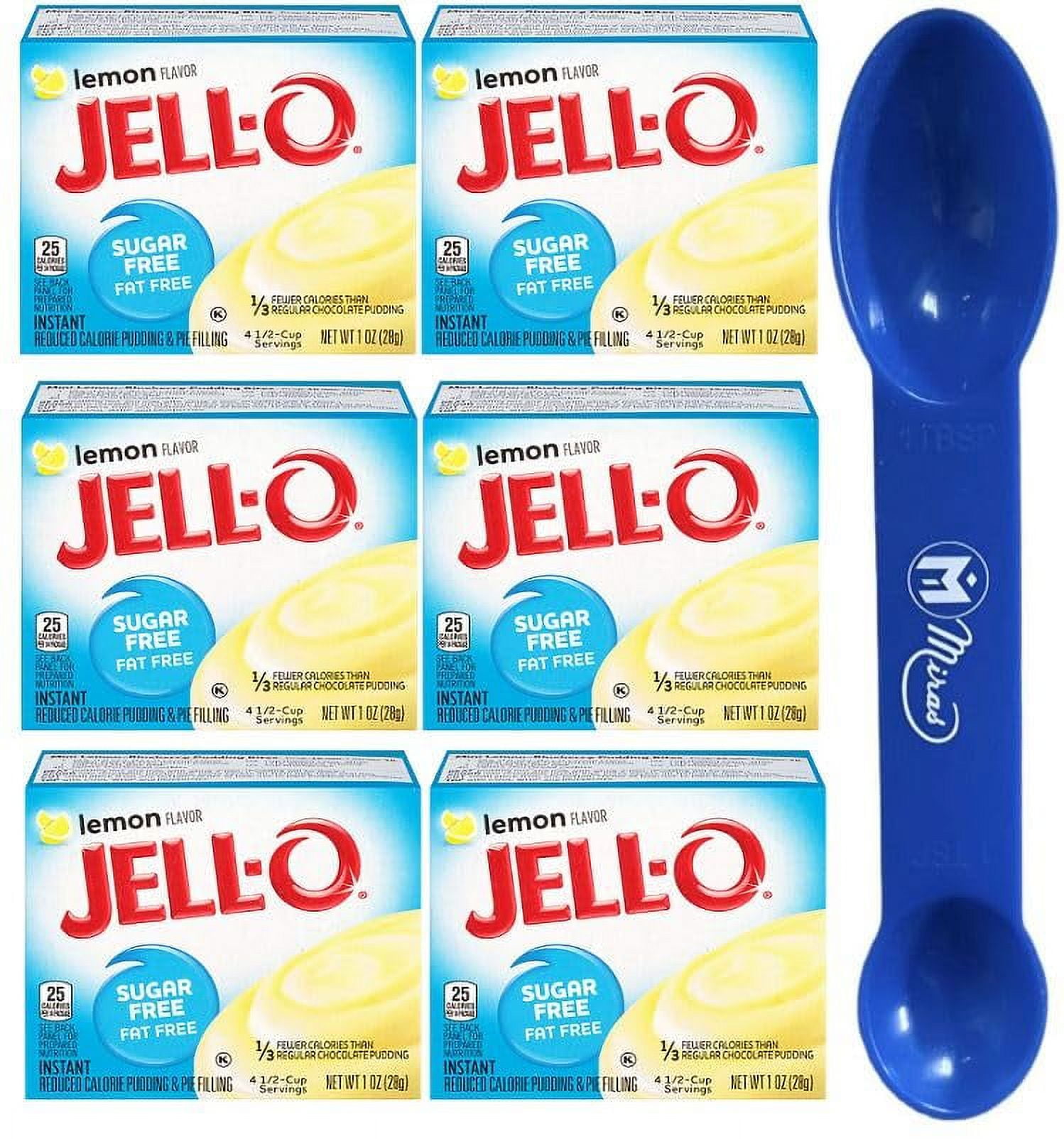 (Pack of 6) JellO DU20 Sugar Free Lemon Instant Pudding & Pie Filling Mix 1 oz Boxs ( Trademark