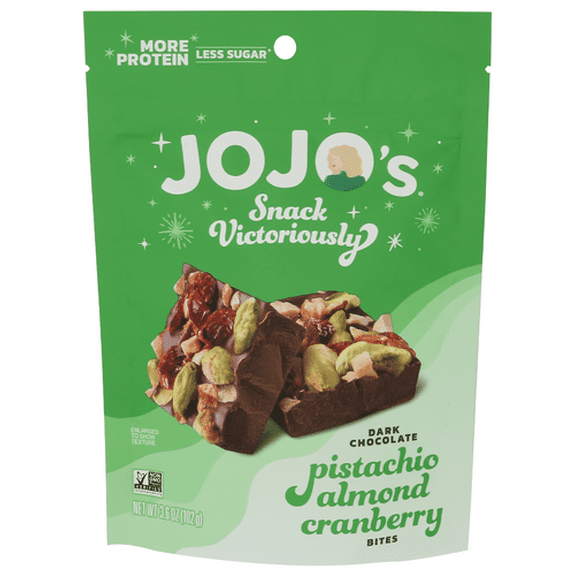 (Pack of 6) Jojo's Chocolate Bites Chocolate Original 3.6 Oz
