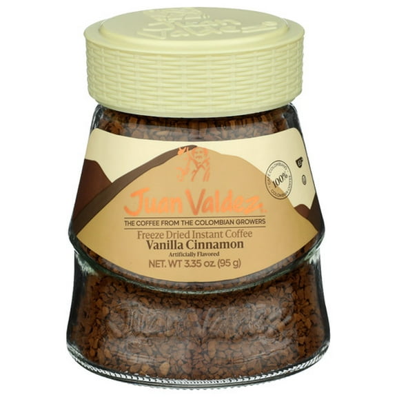 (Pack of 6) Juan Valdez Instant Coffee Vanilla Cinnamon 3.35 Oz