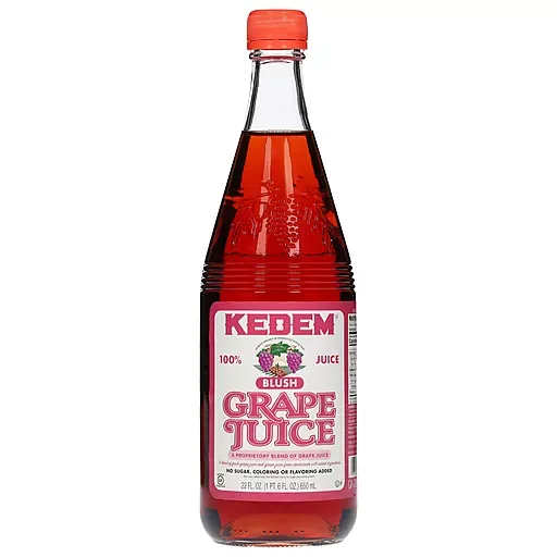 Pack of 6, Kedem Blush Grape Juice, 22 fl oz