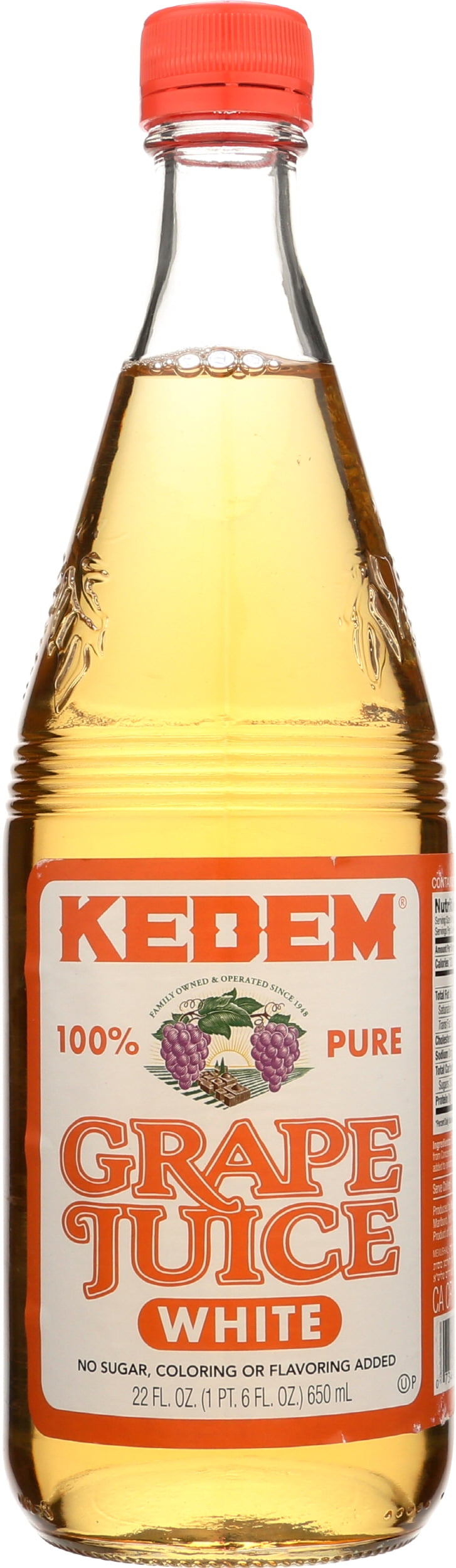 Pack of 6, Kedem White Grape Juice, 22 fl oz