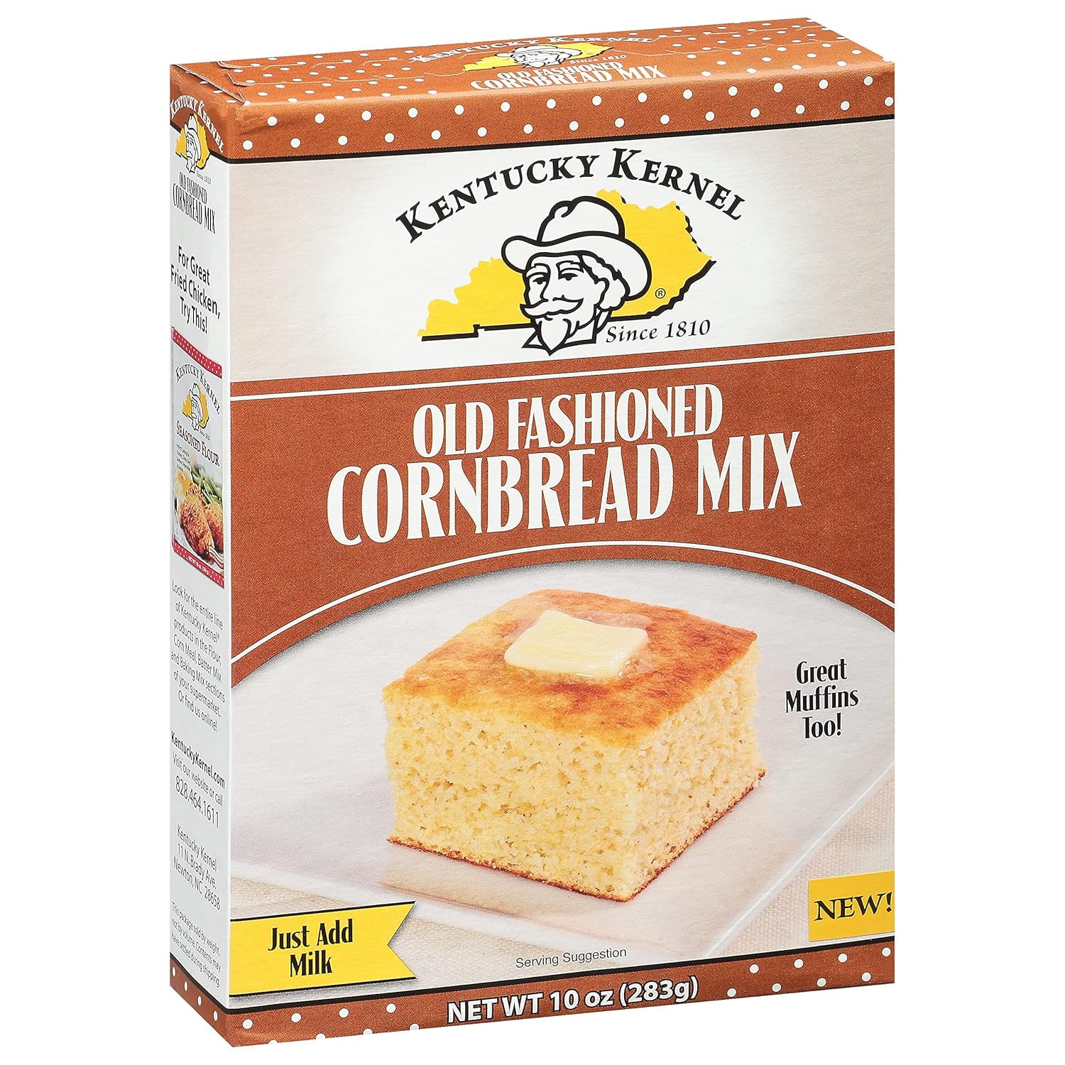 (Pack of 6), Kentucky Kernel Old Fashioned Cornbread Mix, 10 oz ...