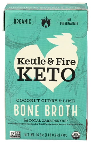 (Pack of 6) Kettle and Fire Organic Bone Broth Chicken Concentrate 16.9 Oz