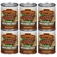 (Pack of 6) Keystone All Natural Ground Beef 14 Ounce Long Term