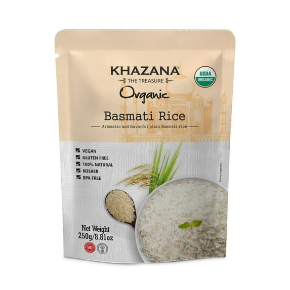 (Pack of 6), Khazana Ready to Eat Basmati Rice, 8.81 oz