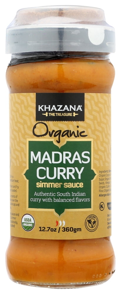 (Pack of 6) Khazana Simmering Madras Curry Sauce 12.7 Oz