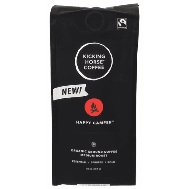 (Pack of 6) Kicking Horse Coffee Ground Happy Camper 10 oz - Walmart ...