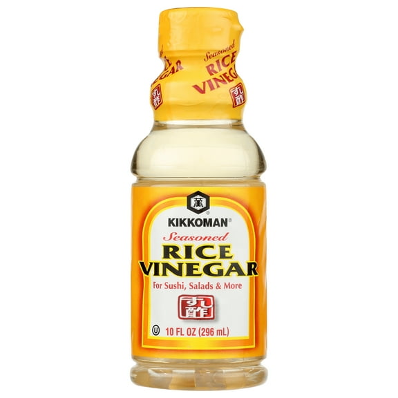 Pack of 6, Kikkoman Seasoned Rice Vinegar, 10 oz