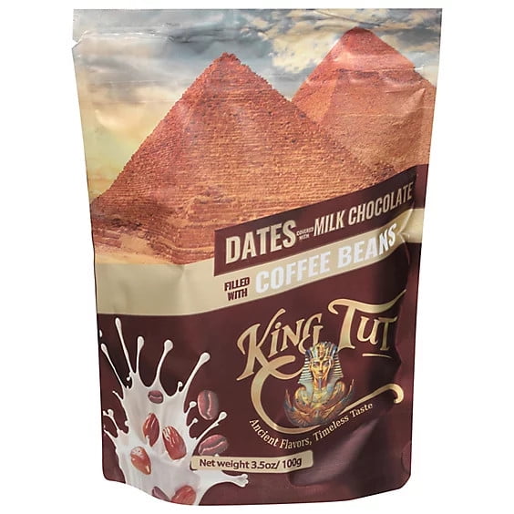 (Pack of 6) King Tut Dates Choco Coffee Bean 3.5 Oz
