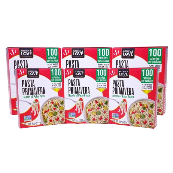 (Pack of 6) Kitchen and Love Meal Pasta Primavera Hearts of Palm 8 Oz