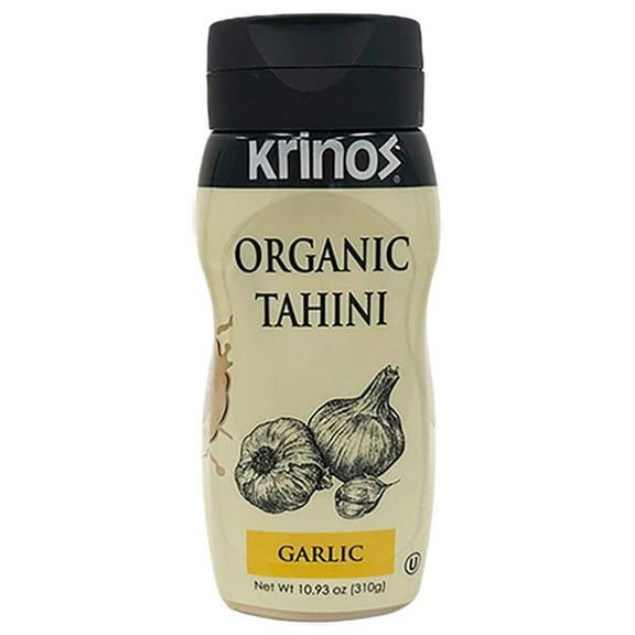 (Pack of 6), Krinos Organic Garlic Tahini, 10.93 oz