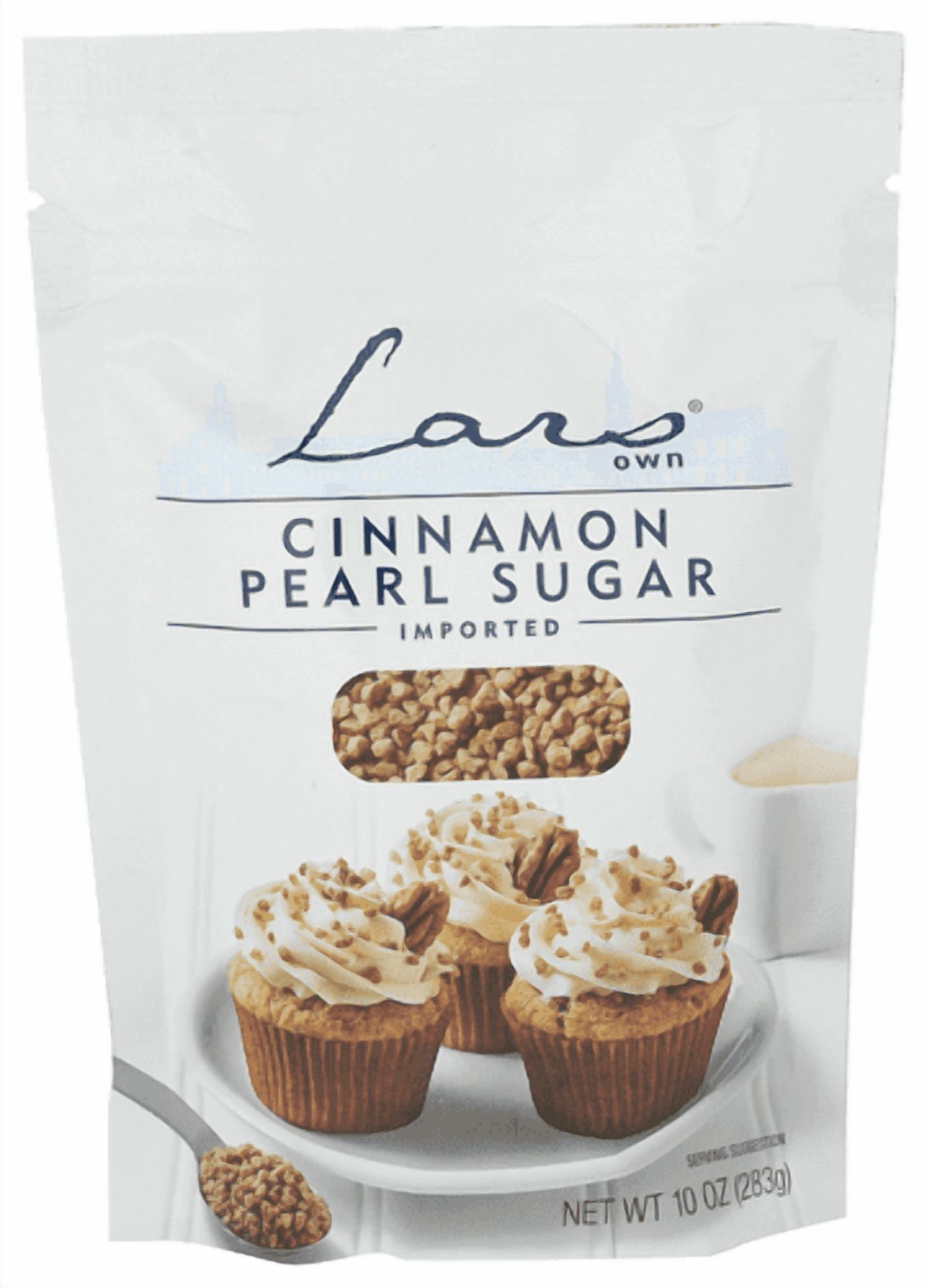 Pack of 6 Lars Own Sugar Pearl Cinnamon 10 oz