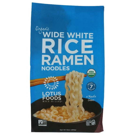 Pack of 6 Lotus Foods Organic White Rice Ramen 4 Pc 10 oz