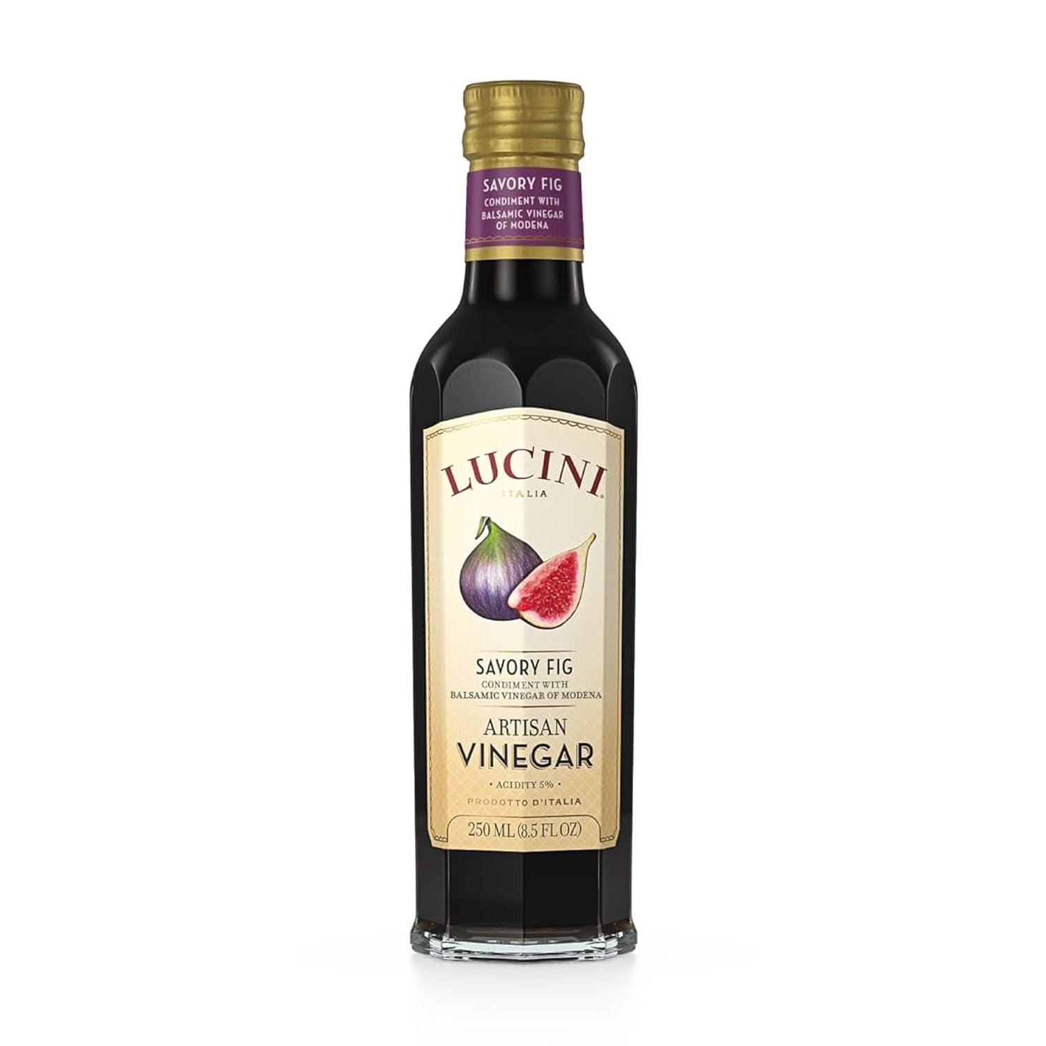 Pack of 6, Lucini Savory Fig Balsamico Artisan Vinegar, 8.5 oz