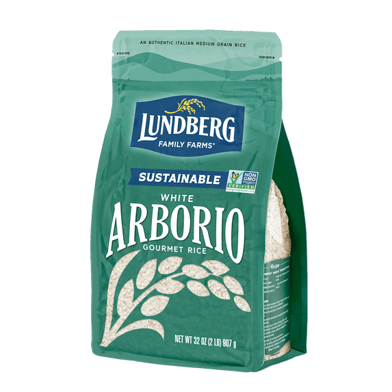 Pack of 6, Lundberg Family Farms Sustainable White Arborio Gourmet Rice, 32 oz