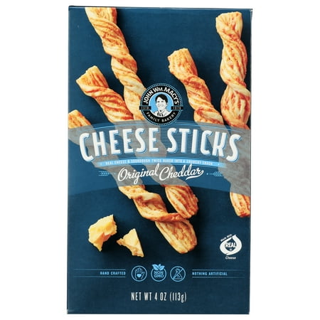 Pack of 6, Macys Original Cheddar CheeseSticks, 4 oz