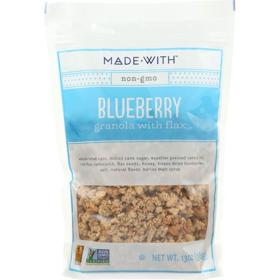 Pack of 6, Made With Blueberry Granola with Flax, 13 oz