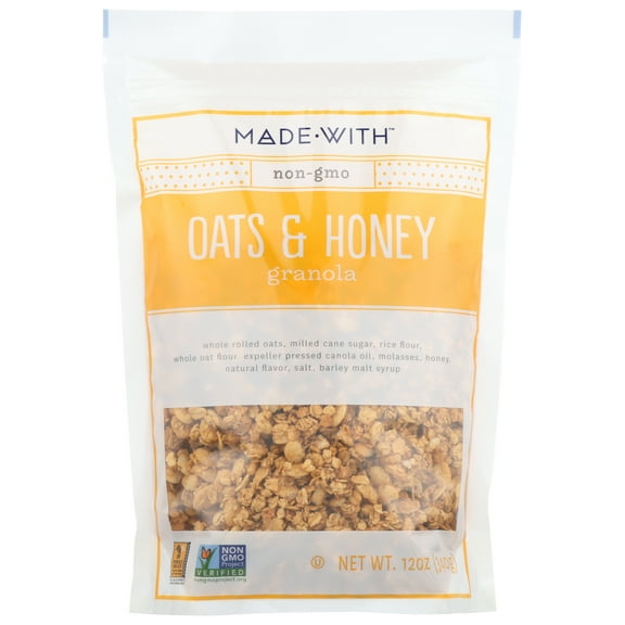 Pack of 6, Made With Oats & Honey Granola, 12 oz