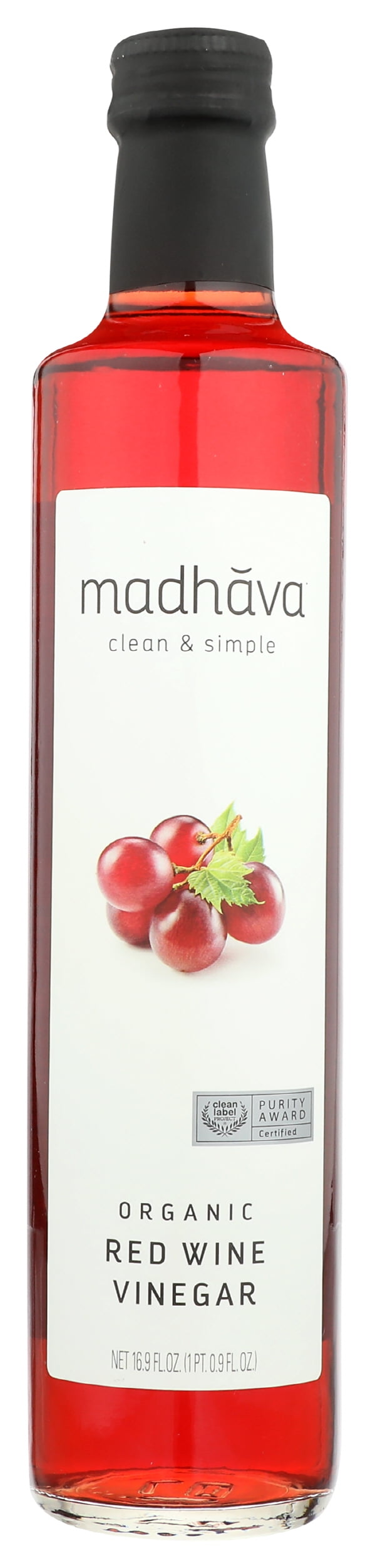 (Pack of 6), Madhava Organic Red Wine Vinegar, 500 ml