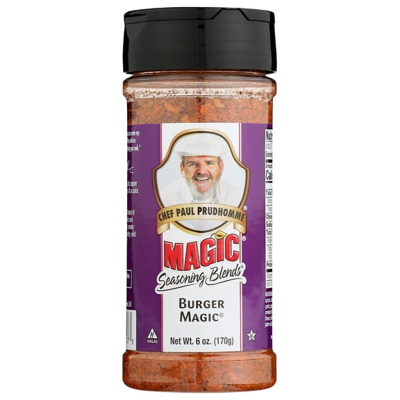 Pack of 6, Magic Seasoning Blends Burger Magic, 6 oz