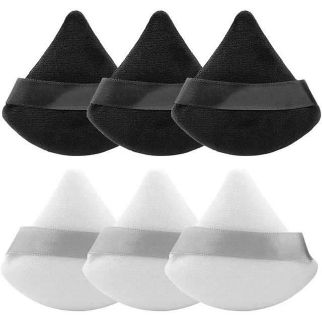 Make Up Powder Puffs, Face Triangle Powder Puff for Women and Girls Makeup Puff Makeup Tool,6pcs