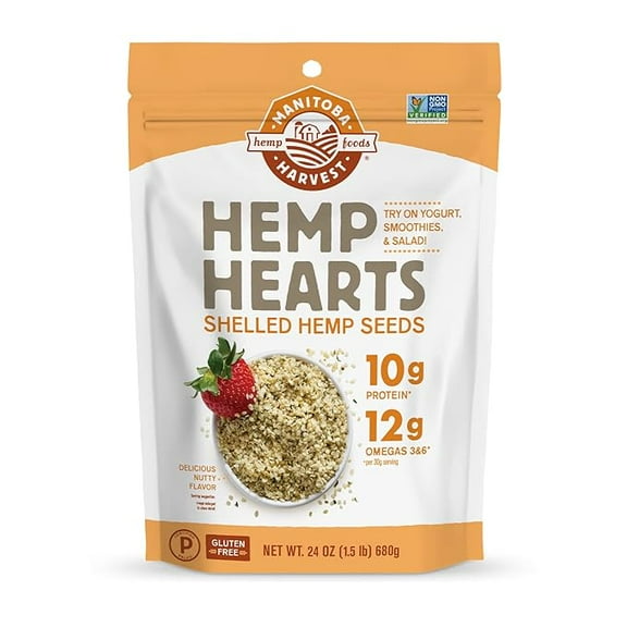 (Pack of 6), Manitoba Harvest Hemp Hearts, 24 oz