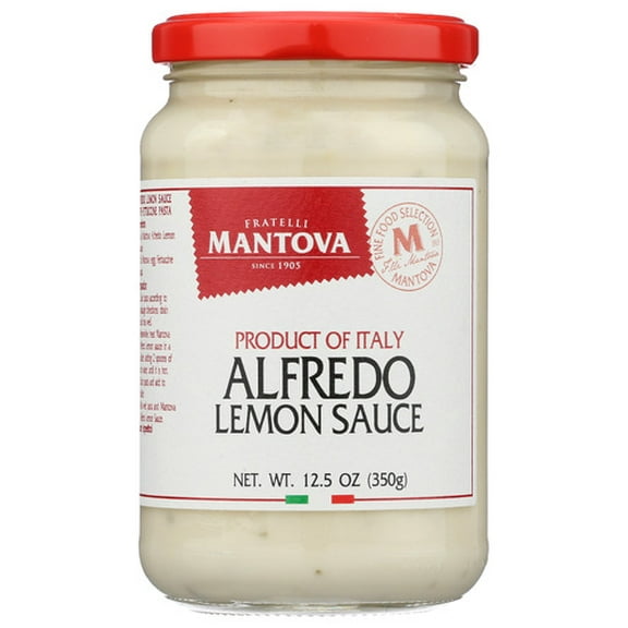 (Pack of 6) Mantova Alfredo Lemon Sauce 12.5 Oz