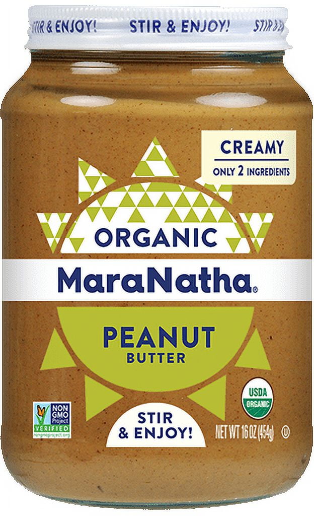 (Pack of 6) MaraNatha Organic Creamy Peanut Butter, 16 oz