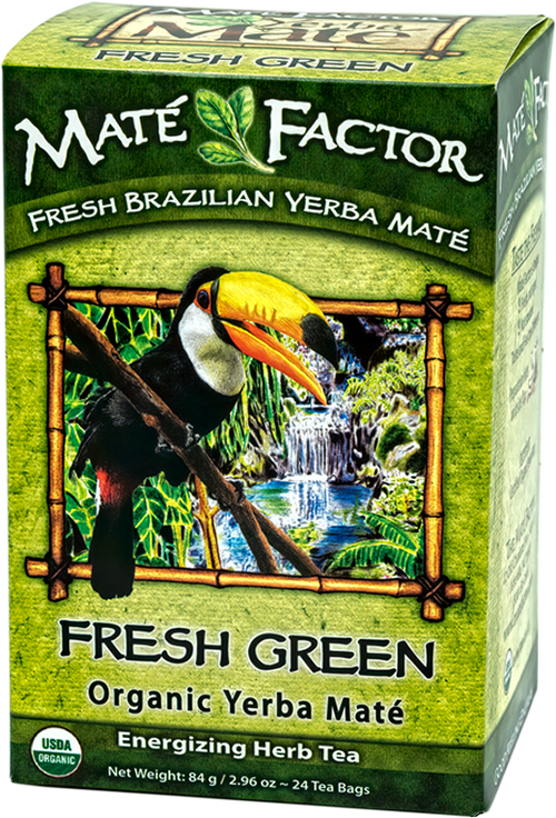 (Pack of 6) Mate Factor Fresh Green Organic Yerba Mate, 2.96oz