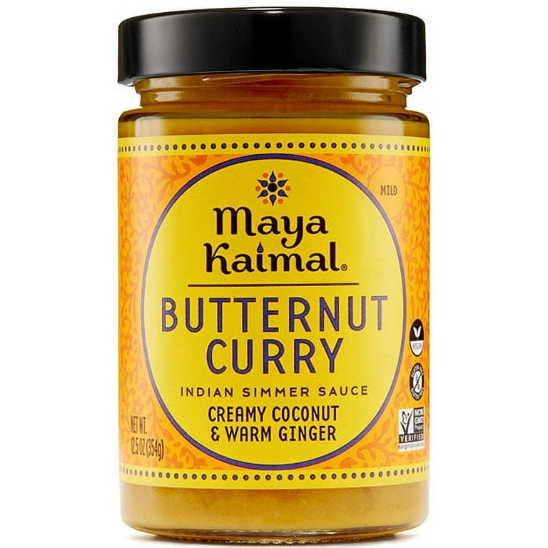 Pack of 6), Maya Kaimal Butternut Curry Indian Simmer Sauce , 12.5