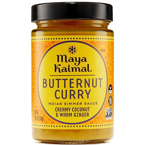 (Pack of 6), Maya Kaimal Butternut Curry Indian Simmer Sauce , 12.5 oz