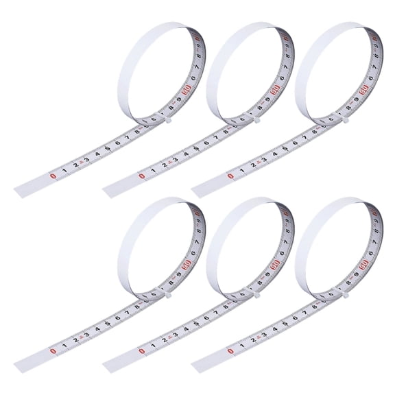 Pack of 6 Measurement Tool Portable Soft Tape Measure Adhesive Flexible Tape Measure Measuring Ruler High Precision