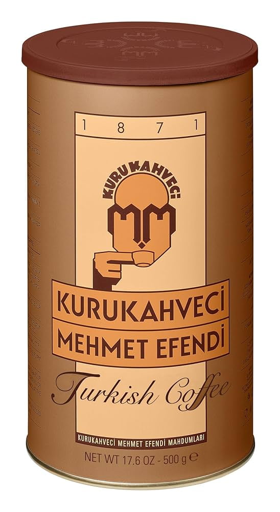 Pack of 6 Mehmet Efendi Ground Turkish Coffee 17.6 oz