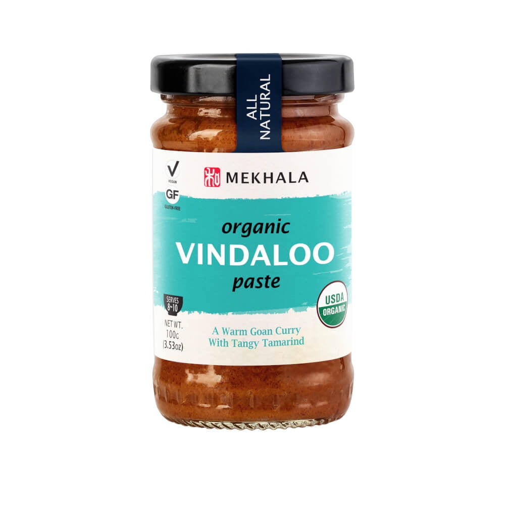 (Pack of 6), Mekhala Organic Vindaloo Paste, 3.53 oz