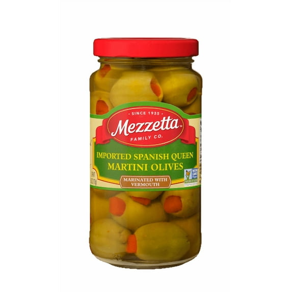 Pack of 6, Mezzetta Imported Spanish Queen Martini Olives, 10 oz